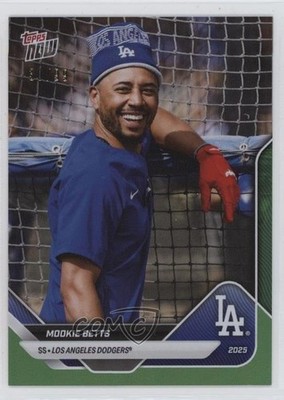 2025 Topps Now Road to Opening Day Green 30/99 Mookie Betts #OD-272 7k6