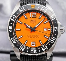 Tag Heuer Formula 1 Orange Dial 43mm SERVICED Box WARRANTY WAZ101A.FC8305