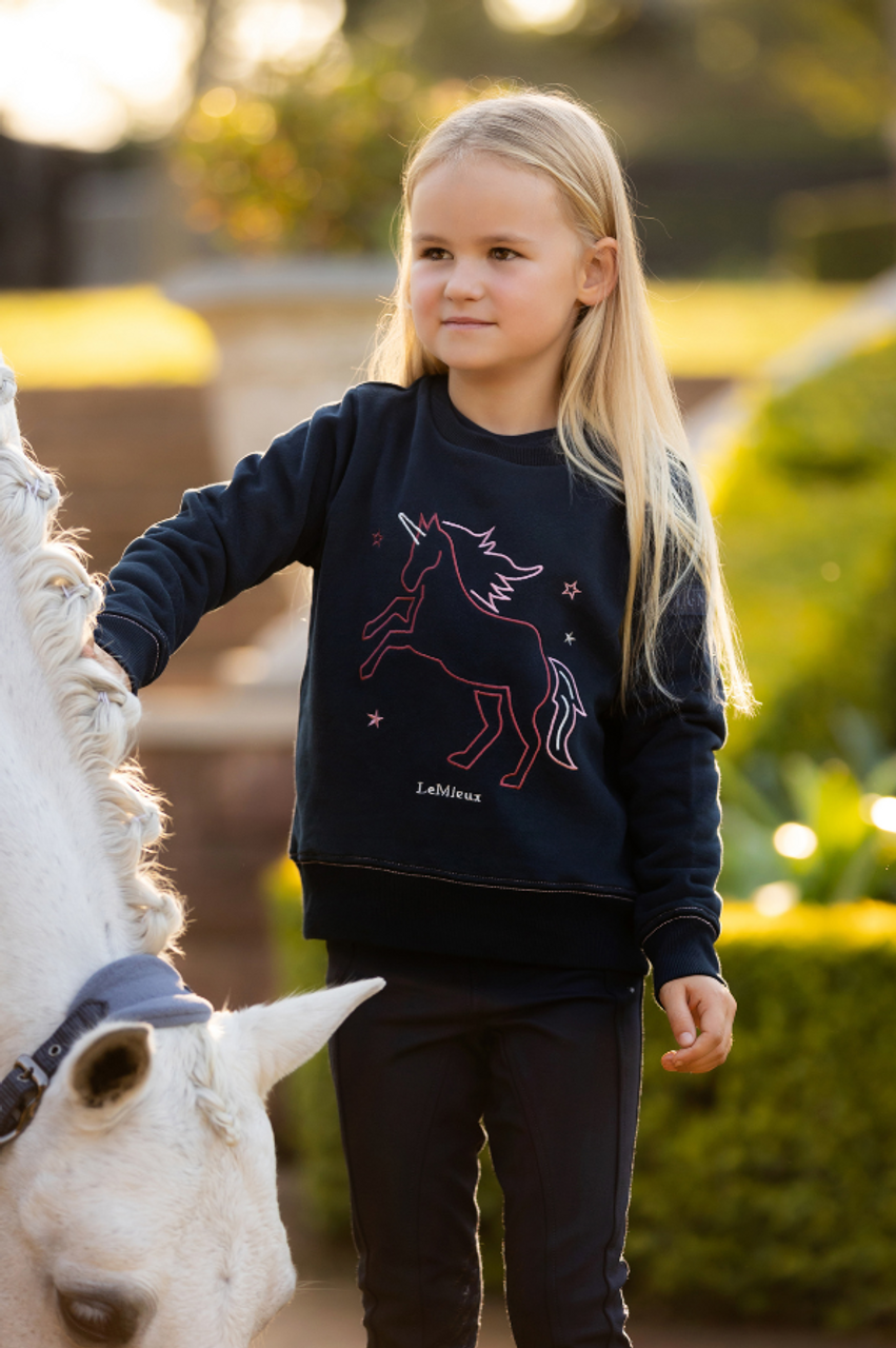 LeMieux Mini Camilla Crew Sweatshirt - Navy - 5-6 yrs