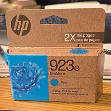 HP 923e EvoMore Cyan Genuine Original Ink Cartridge 4K0T4LN OfficeJet 8120/8130