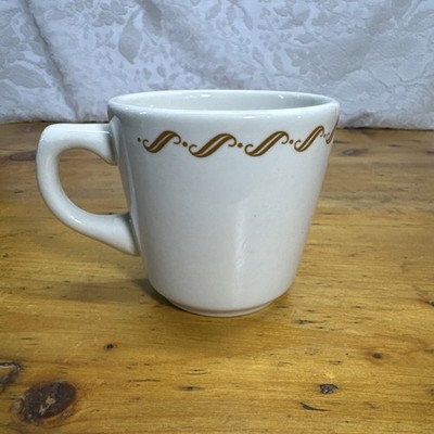 Buffalo China USA 0801M Newport Gold Scroll Restaurant Ware Cup(s)