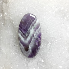 Natural Purple Chevron Amethyst Stone Cabochon Loose Gemstone 47 Cts. ME-14799