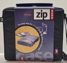 Iomega Zip 100 Drive Black Zippered Padded Foam Carrying Case NOB