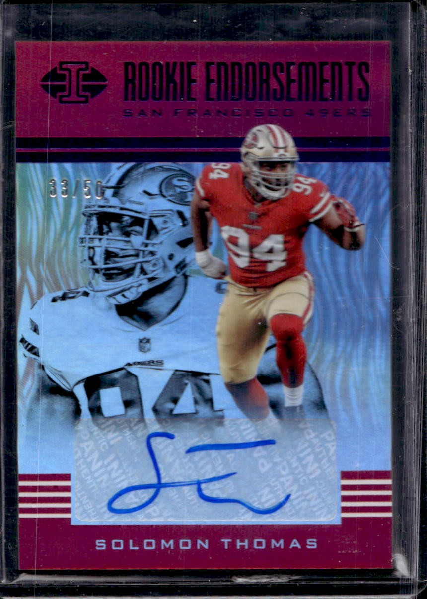 Solomon Thomas Panini Illusions Rookie Endorsements #REST Blue