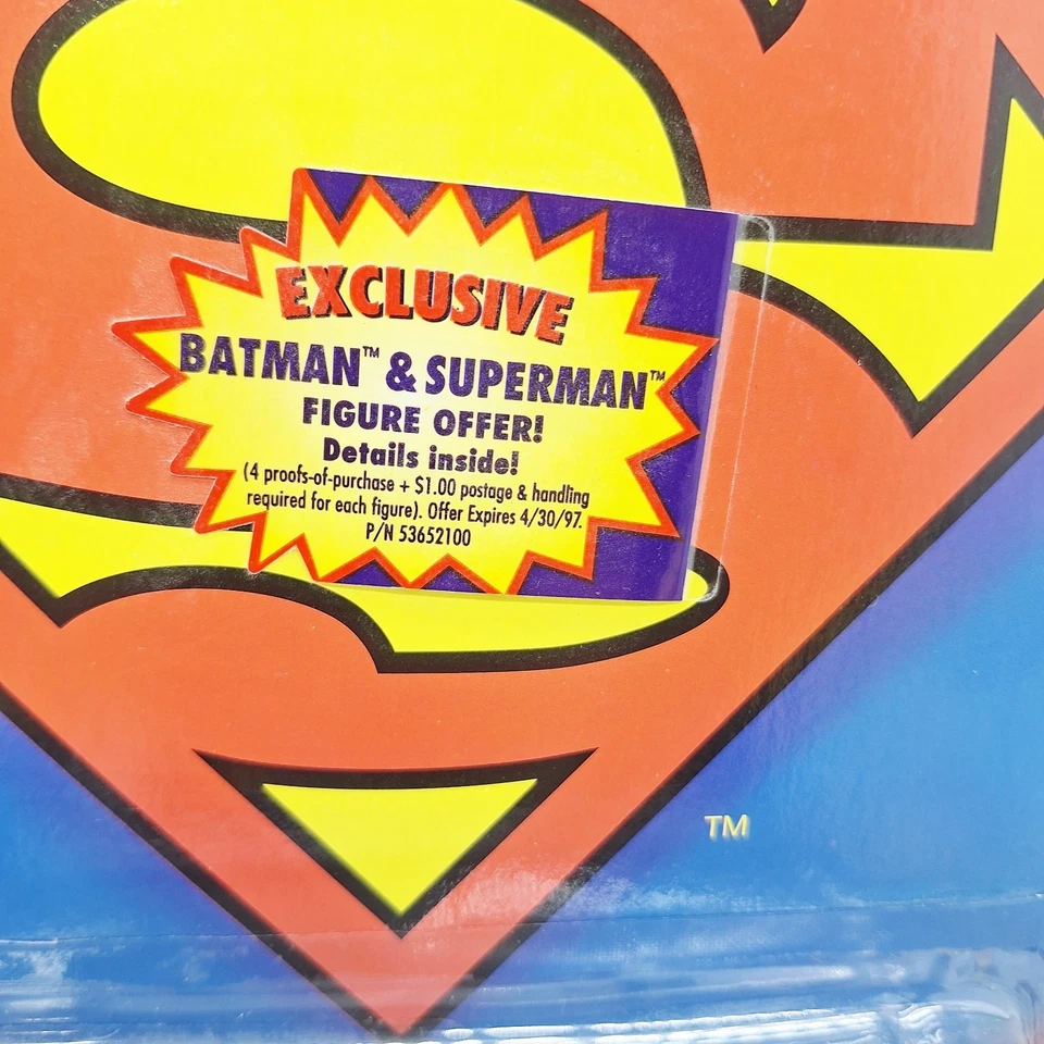 超级男孩超人钢铁侠 1995 年可动人偶 DC 肯纳完整包装 — 第 4/4 张图片