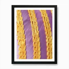 Close Up Of A Purple Fabric Art Pri Framed Wall Art Poster Canvas Print Picture