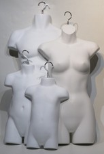 Mannequin Torsos Hanger Man/Woman/Child/Toddler Male/Female/Child Hollow Back