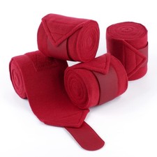 Horse Polo Wraps 2.5m Soft Fleece Polo Wraps Equestrian Leg Bandage Wrap Set ...