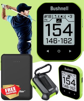 Bushnell Phantom 3 Golf GPS Slope Bundle Green Touchscreen Charger