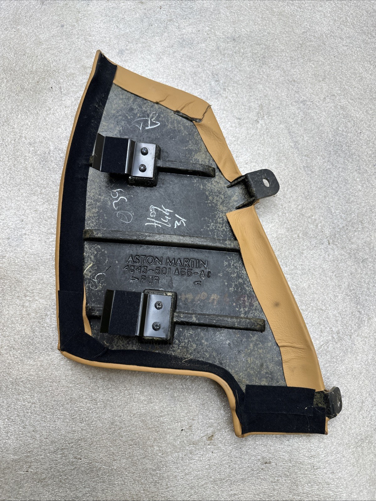 13-16 Aston Martin DB9 Rear Left Side Top Upper Seat Trim Panel OEM 35k