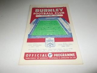 Burnley v Leeds United 55/56 RESERVES