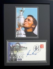 Gary Player Hand Signed Framed 40x30cm Original 2001 Open First Day Cover & COA
