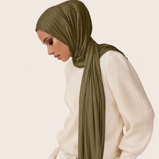 1x Solid Color Turban Head Wrap Stretchy Head Scarf Cap For Women Multipurpose