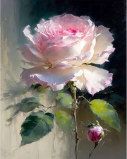 xackcme Rose Paint by Numbers for Adults - Flower 16x20inch, MT12365