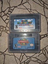 Super Mario World 4 Four & Mario Pinball Land Game Boy Gameboy Advance 