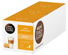NESCAFE- Dolce Gusto Latte Macchiato Coffee Pods (Pack of 3, Total 90 Capsules) 0.26 per lighter