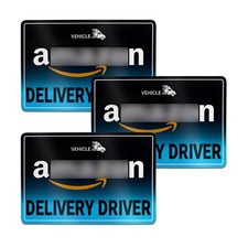 3PCS Delivery Driver Magnet for 11.73 8.03 0.03 inch, Blue black white
