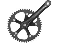 Singlespeed Fahrrad Tretkurbel Crank Schwarz Aluminium JIS Vierkantaufnahme