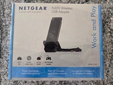 NETGEAR N300 Wireless USB Adapter WNA3100 Up to 300Mbps - New in sealed box