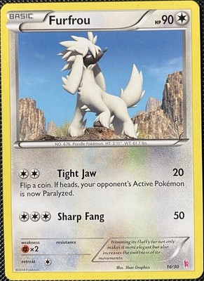 Furfrou (#16 - Sylveon) 16/30 XY Trainer Kit: Sylveon & Noivern Regular Pokémon