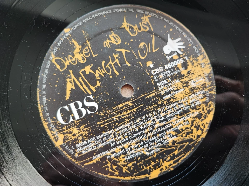 MIDNIGHT OIL - Diesel and Dust - 1st Press EU 1987 - Photo 3/3