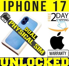 APPLE IPHONE 17 256GB UNLOCKED MIST BLUE  DUAL PHYSICAL SIM  A3521  SEALED  