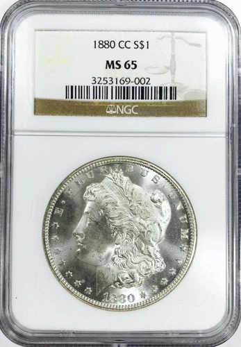 1880 CC MORGAN DOLLAR! NGC MS65! FLAWLESS! MUST HAVE! STUNNING! WOW! NR #VIP60
