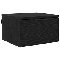 Nachttisch Schwarz Eichen-Optik Holzwerkstoff 34 X 30 X 20 Cm