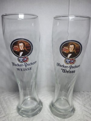 Hacker-Pschorr Weisse Tall Beer Glass- Set of 2