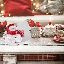 Snowman Jar Silicone Molds For Resin Storage Box Candle Holder Christmas Craft