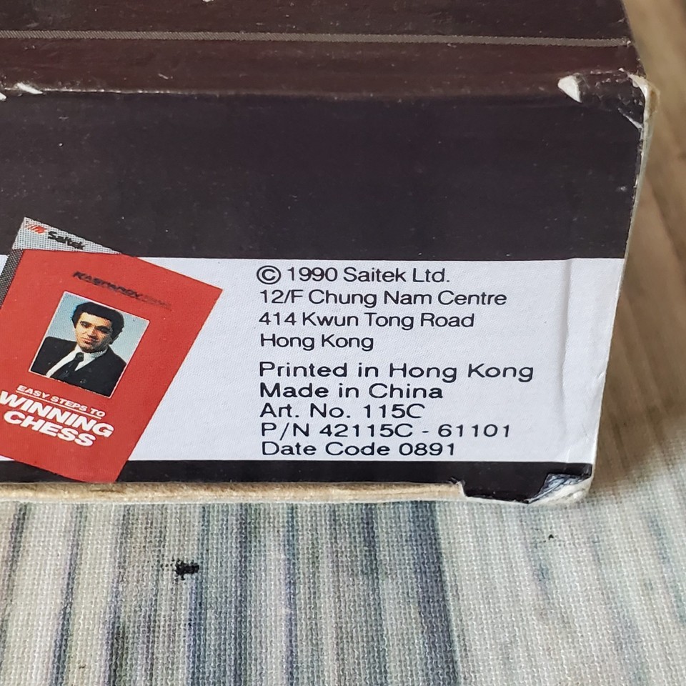 Jeu D’échecs De Poche Saitek Kasparov Pocket Chess – Neuf Sous Blister – 1990