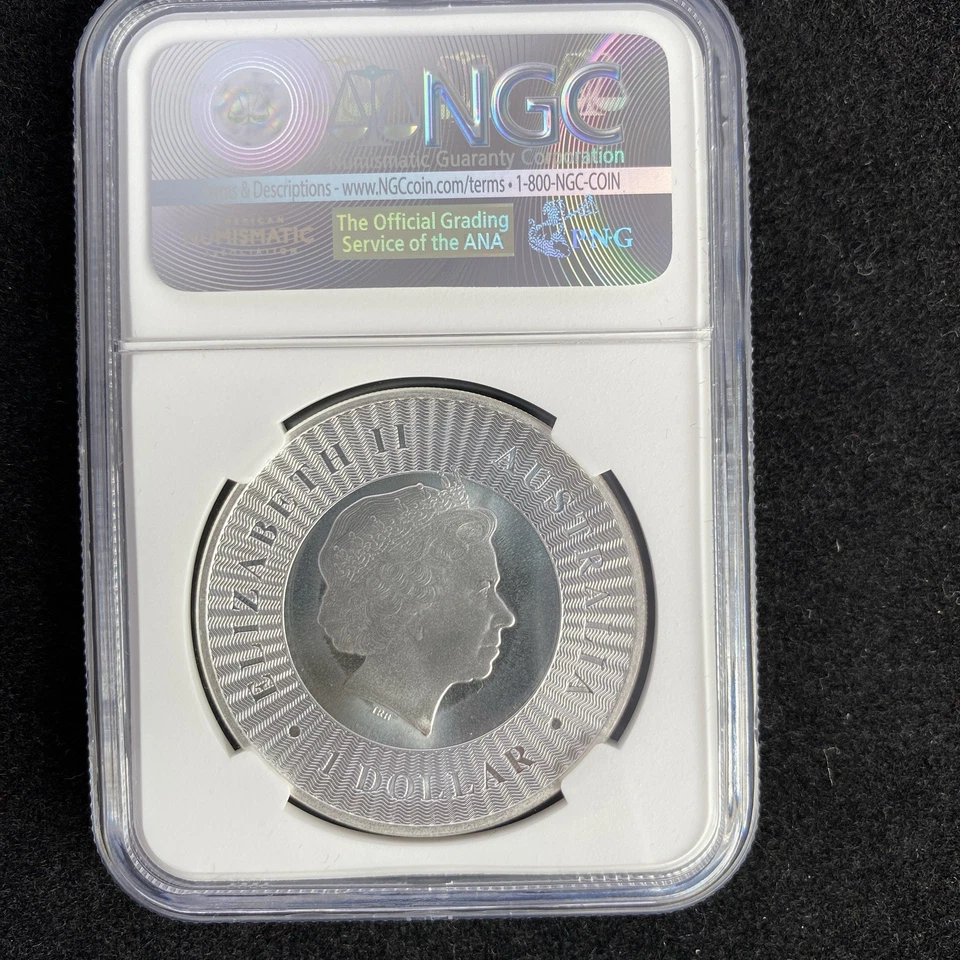 2016P Australia NGC MS70 S$1 Silver Kangaroo Early Release - Image 2 of 4