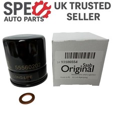 Genuine Saab 900 9000 9-3 9-5 Petrol Oil Filter & Sump Washer - 93186554