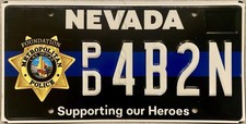 2022 Nevada Las Vegas Police Foundation License Plate