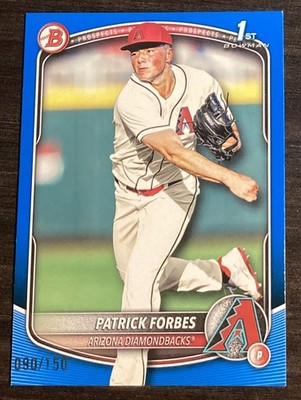 2025 Bowman Draft Patrick Forbes Blue Border 1st Prospect #/150 Diamondbacks