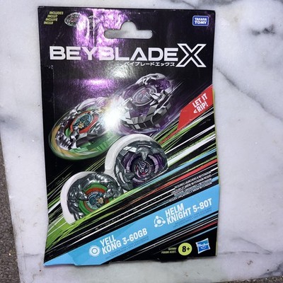 Beyblade X Yell Kong 3-60GB vs Helm Knight 5-80T Dual Pack Set | eBay