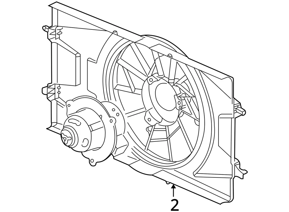 2005-2007 SATURN CHEVROLET ION КОБАЛЬТОВЫЙ САВАН PKG ENG КЛАССНЫЙ ВЕНТИЛЯТОР 15849632 - НОВЫЙ - Изображение 3 из 3