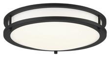 Minka Lavery 714 Vantage 14"W Round LED Flush Mount Ceiling - Coal