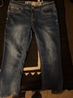 Hydraulic Women's Dark Wash Stretch Denim Capris Size 13/14 (33"x20") NWOT — photo 3