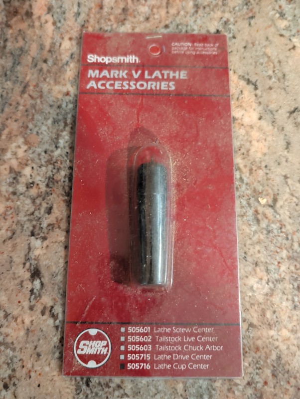 Shopsmith Mark V Lathe Cup Center New 505716