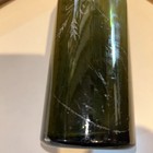 Vintage Green glass bottle with etching — photo 8