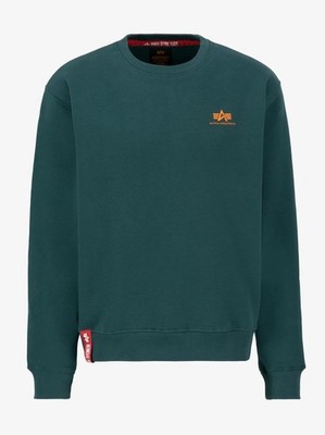 ALPHA INDUSTRIES Basic Small Logo Sweatshirt Sweatshirt Grün Petrol