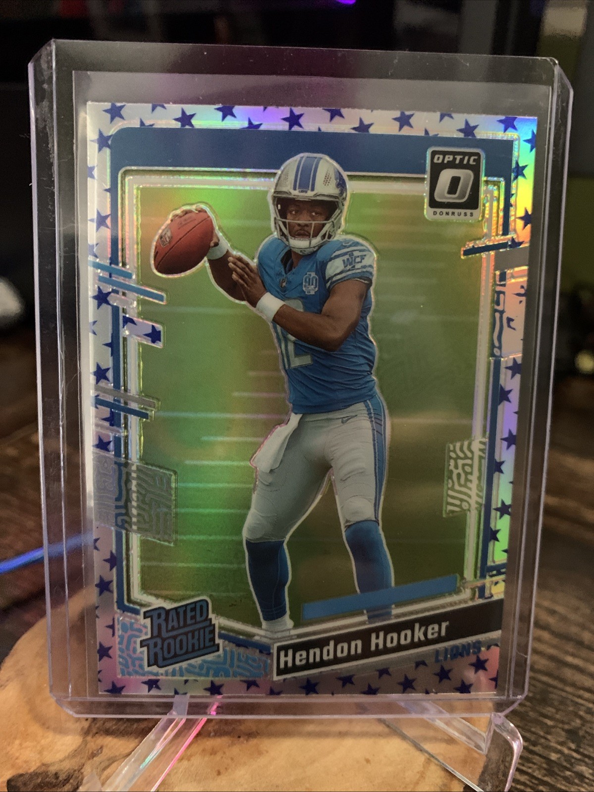 2023 Donruss Optic Stars Hendon Hooker Rated Rookie RC Lions Card # 234