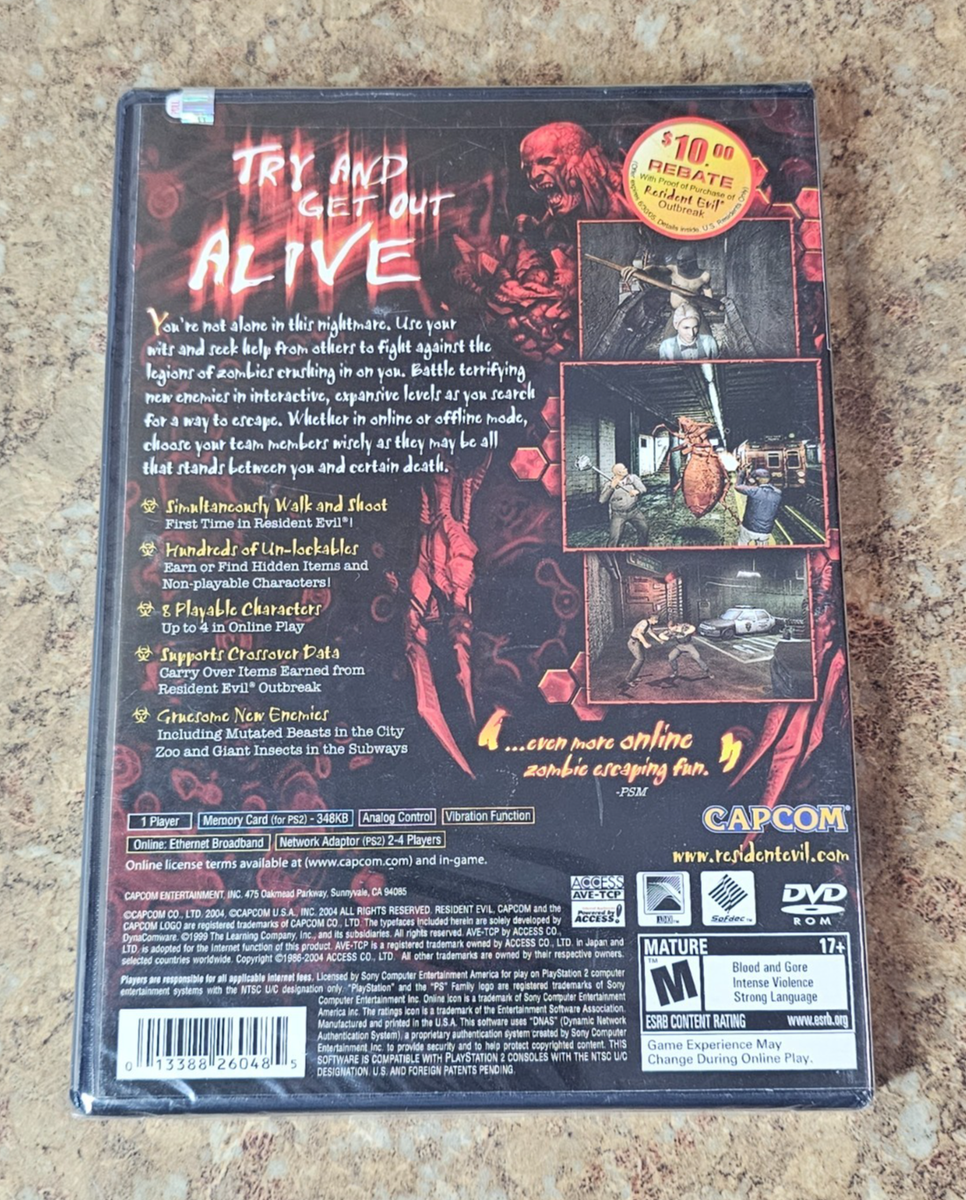 Resident Evil Outbreak File 2 (PS2) - NEUF - Jeux vidéo