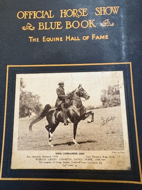 VINTAGE OFFICIAL HORSE SHOW BLUE BOOK 1949 77  YRS OLD Dedicated: Joanne Link