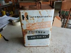 Vintage Empty 1 Gallon IH International harvester Thinner Oil Can Lot 26-18-3