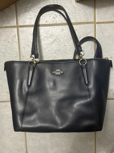 COACH Shoulder Bag Coach Tote Bag Navy Business Tote for Business Trip Job Hunti