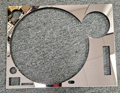 Technics Chrome Polished Faceplate Cover For SL1200mk2/SL1210mk2
