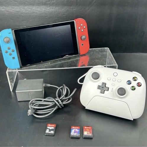 Nintendo Switch + 3 Games Bundle 8BitDo Ultimate 2.4G Controller 256gb ...