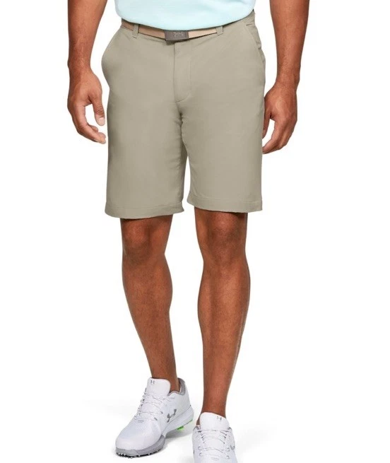 $60 Under Armour Men's Matchplay Wicking Golf Tech 10” Shorts -Khaki -Size: 34W